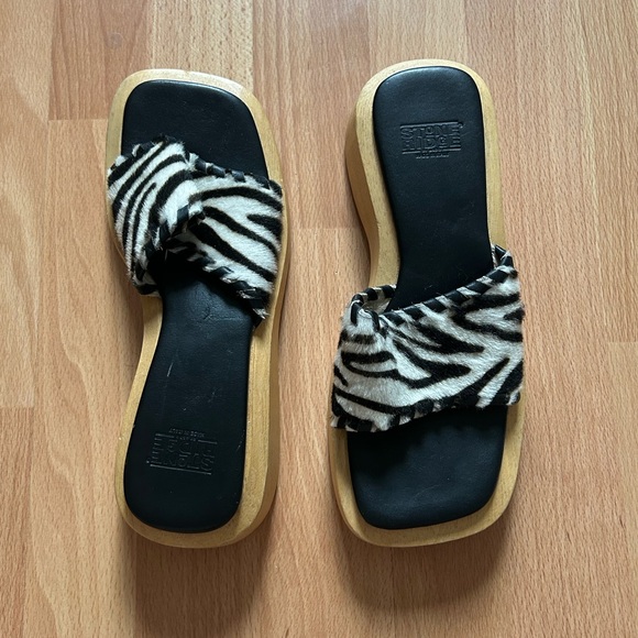 Y2K wooden slides / sandals - Picture 2 of 15